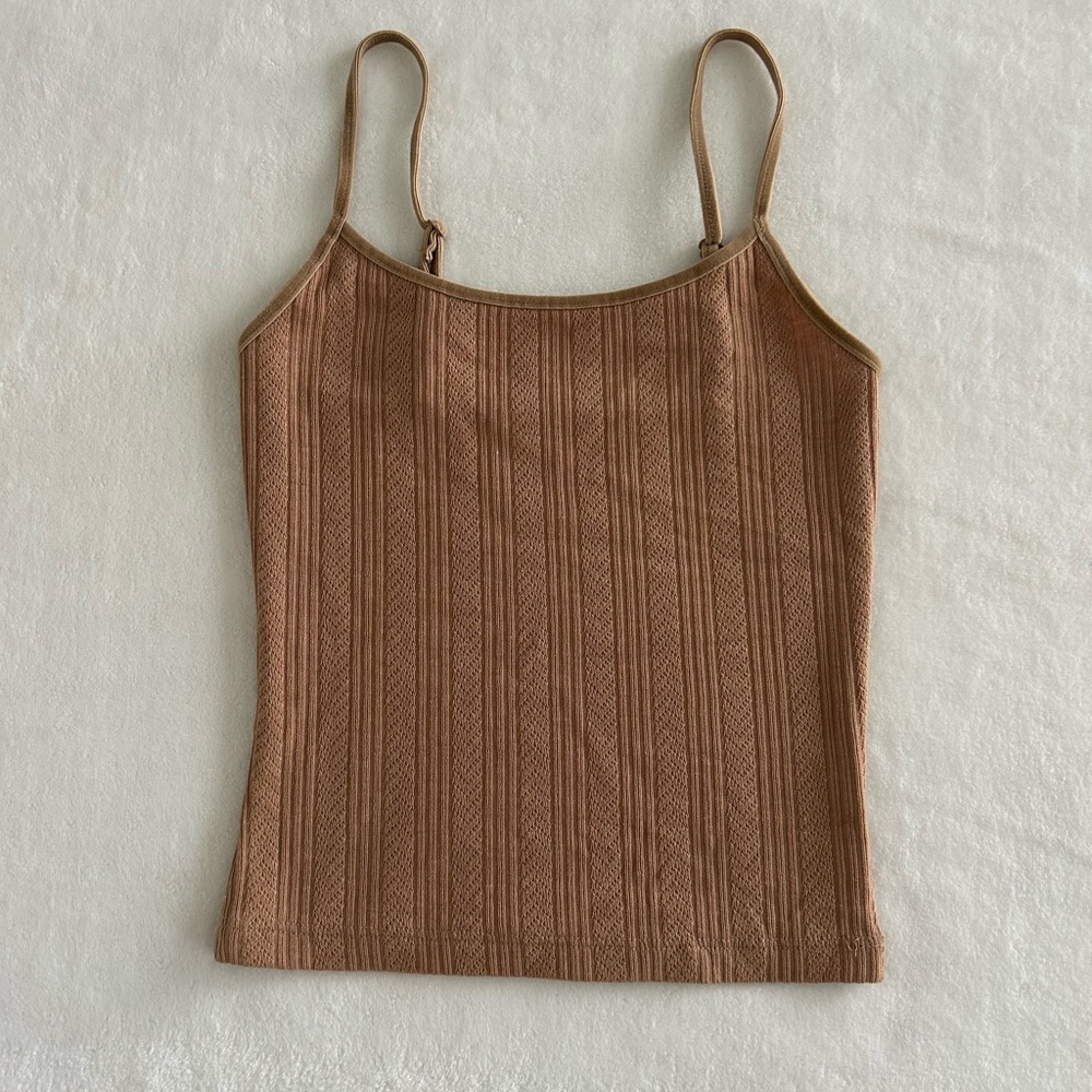 American Eagle Outfitters Brown Knit Top